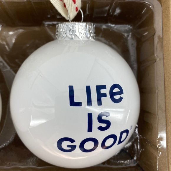 LIFE IS GOOD All We Need is Love Christmas Ornaments-Set of 3 - Picture 14 of 14